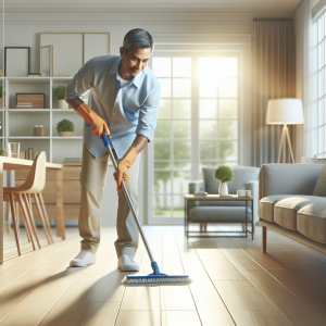 Limpieza profunda solo de pisos.